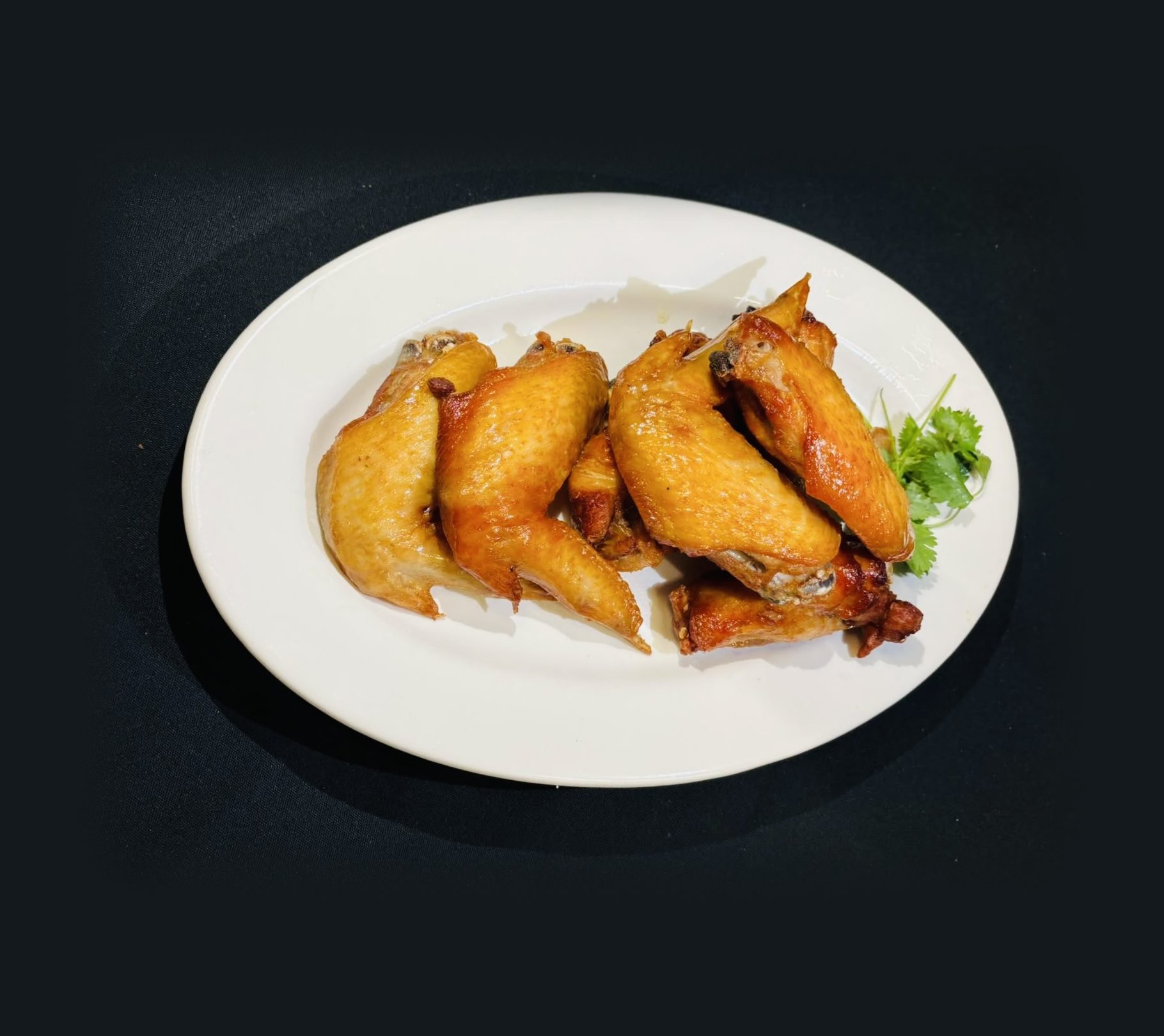 A plate of our chicken wings